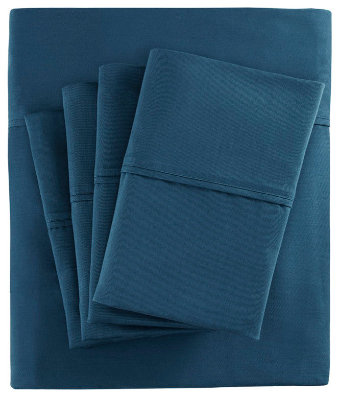 Madison Park 800 Thread Count Cotton-Blend Sateen 6-Piece Sheet Set, Teal