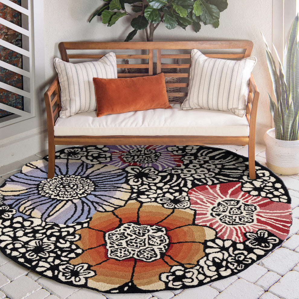 Spring Blossoms Area Rug, 4' Round