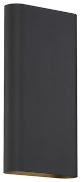 Lux 120-277v Dimmable Bi-Directional LED Wall Sconce, Black Finish