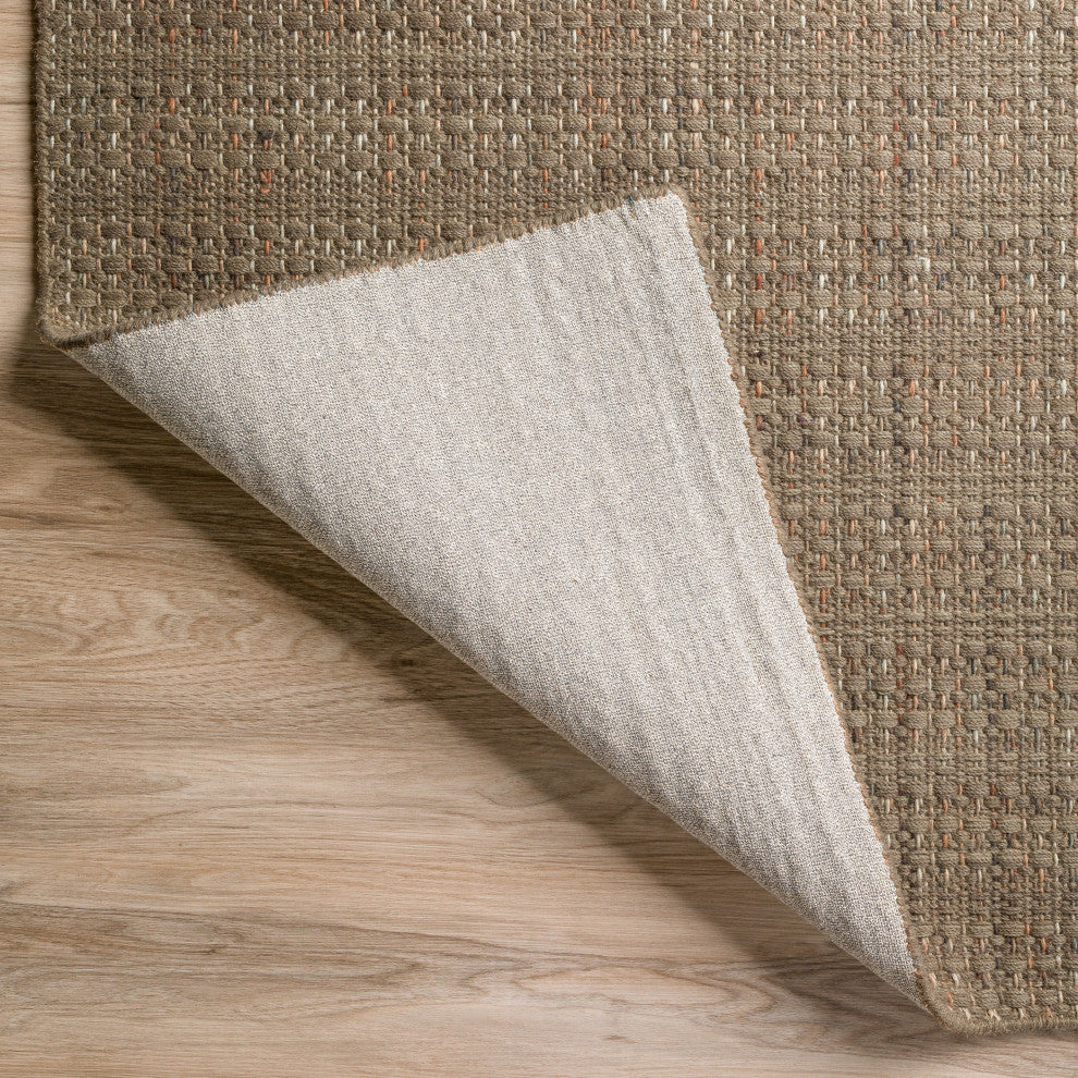 Nepal NL100 Mocha 6' x 6' Round Rug