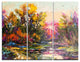 "Farewell to Autumn" Glossy Metal Wall Art, 3 Panels, 36"x28"