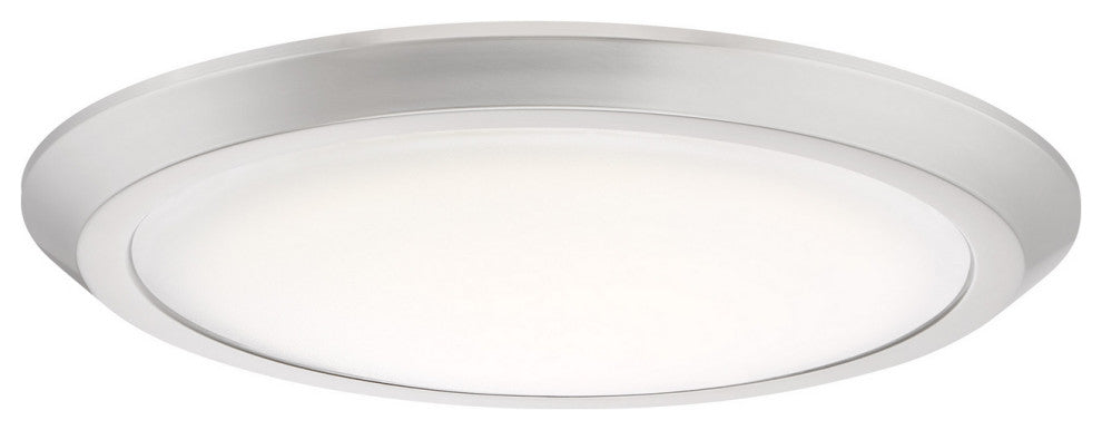 Verge LED Flush Mount, Brushed Nickel