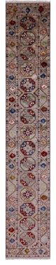 Hand Knotted Bokhara Wool Runner Rug 2' 5" X 13' 10" Q11140