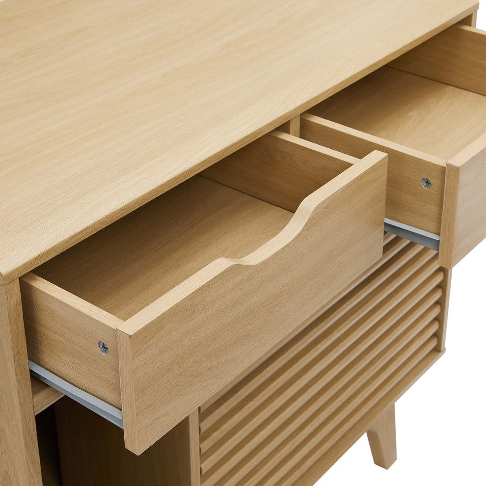 Render Cat Cabinet - Oak