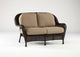 Key West Chocolate Loveseat in Husk Texture Birch