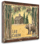 "Log Cabin Bear" By Anita Phillips, Giclee Print on Gallery Wrap Canvas