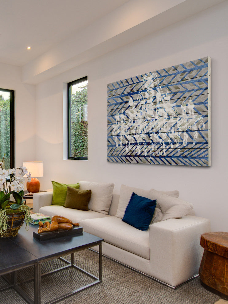 "White Light" Print on White Wood, 60"x40"