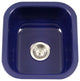 Houzer PCB-1750 Porcela 15-5/8" Undermount Single Basin Porcelain - Navy Blue