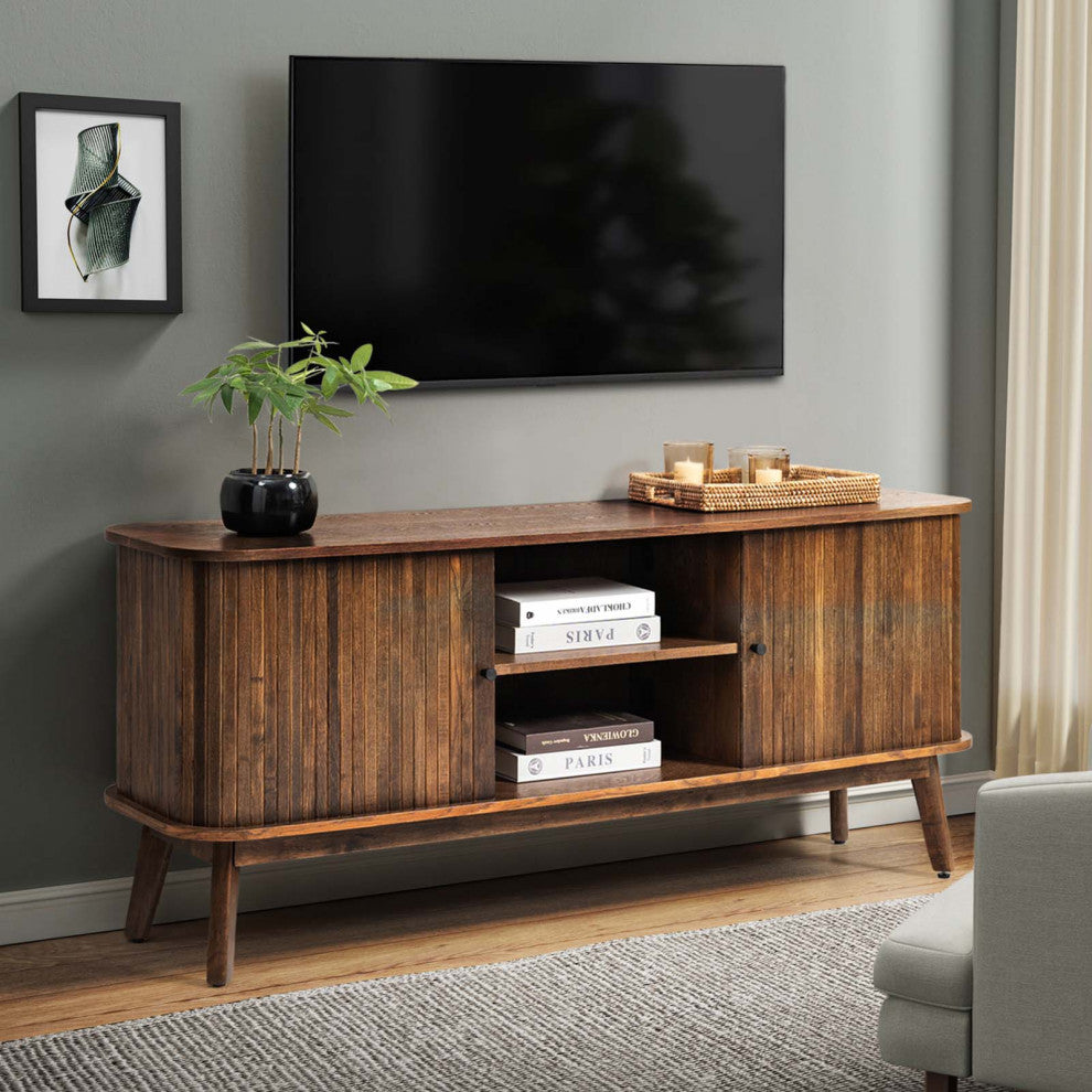 TV Stand for TVs up to 65", Walnut