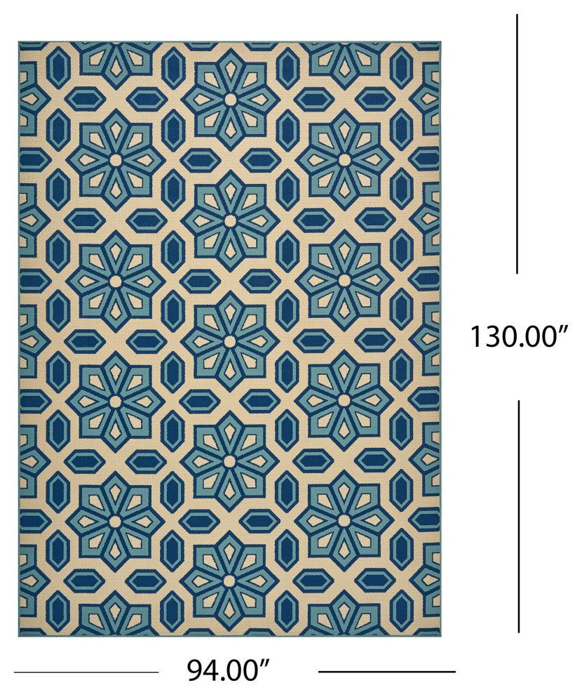 GDF Studio Henna Indoor Geometric Area Rug, 8'x11'