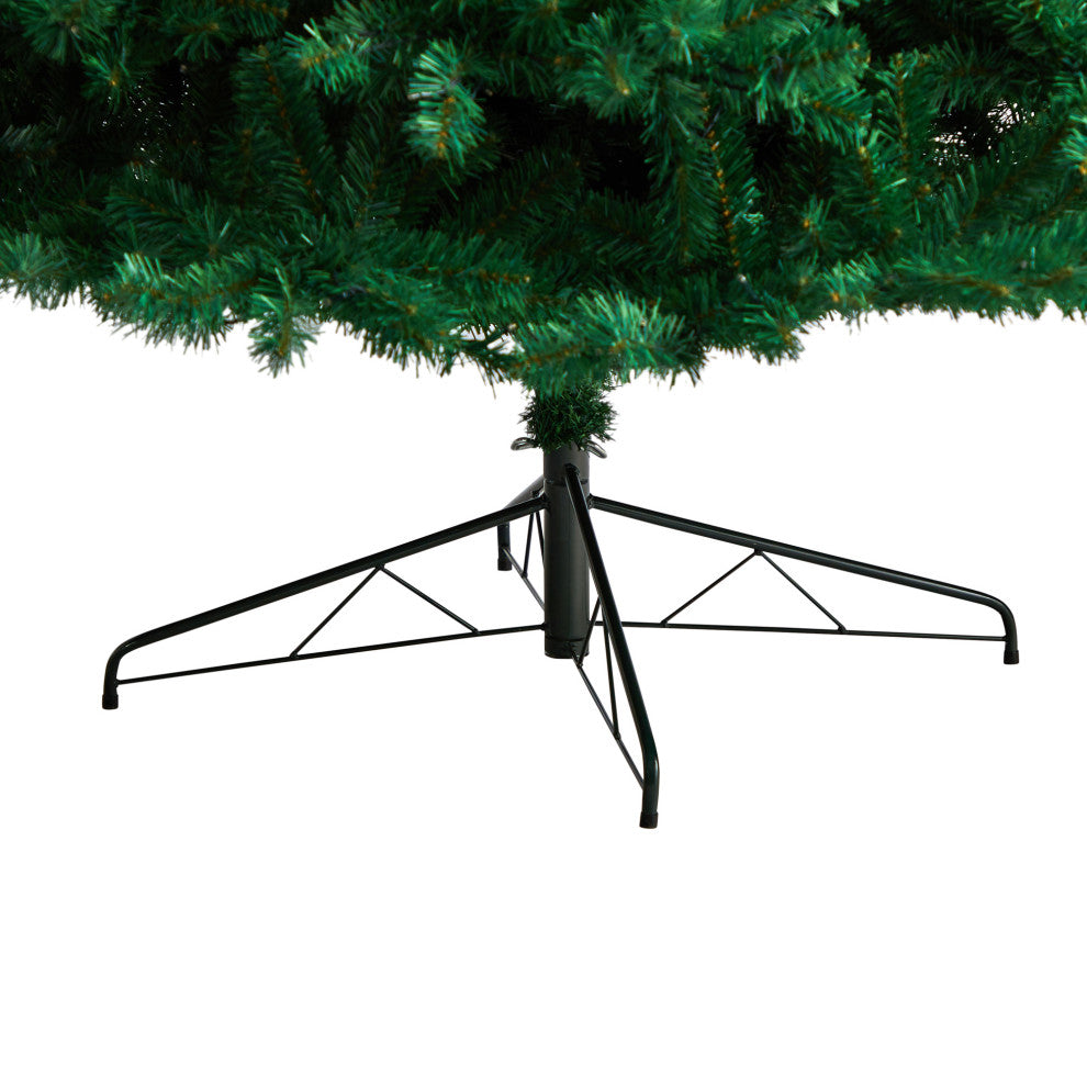 9' Northern Tip Artificial ChristmasTree With 650 Clear LED Lights/1860 Branches