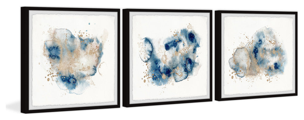 Shattered Earth Triptych, 3-Piece Set, 24x24 Panels