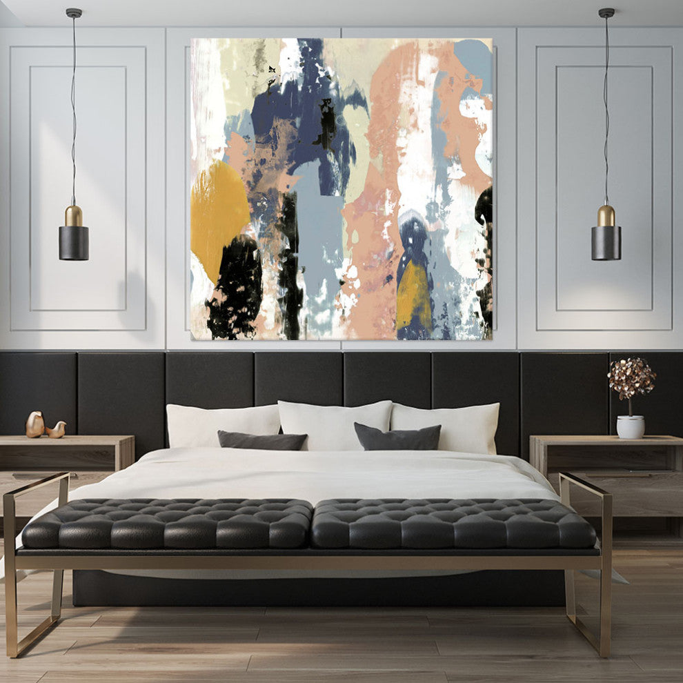 "Blueberry Swatches I" Fine Art Giant Canvas Print, 54"x54"