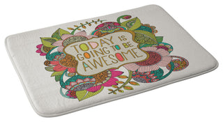 Valentina Ramos Today Is Going To Be Awesome Memory Foam Bath Mat