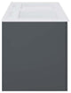 Double Sink Vanity Cabinet, White Gray, Ceramic, Modern, Hotel Bathroom
