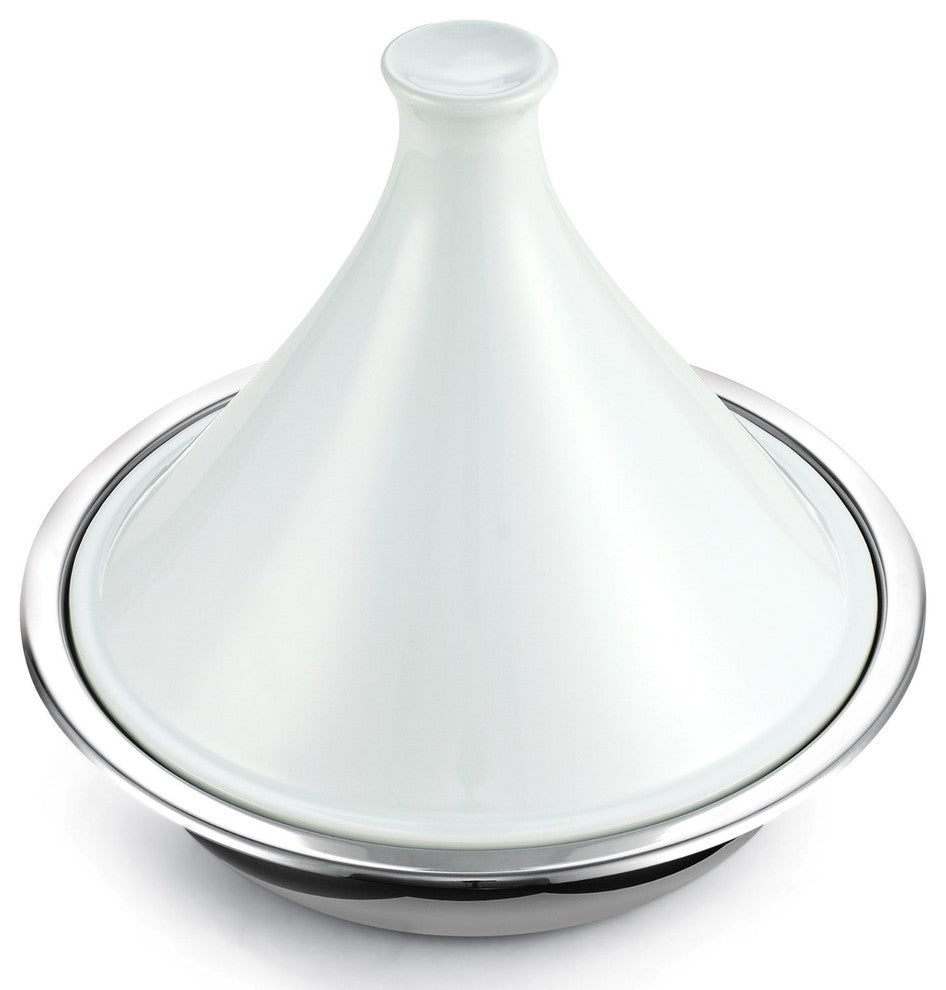 Cooks Standard Multi-Ply Clad Stainless Steel Tagine w/Extra Glass Lid, 4.5Quart