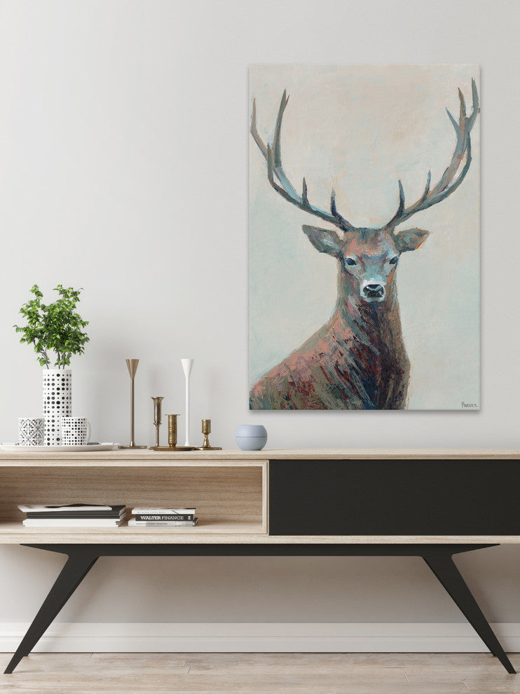 "The Great Reindeer" Painting Print on Wrapped Canvas, 40"x60"