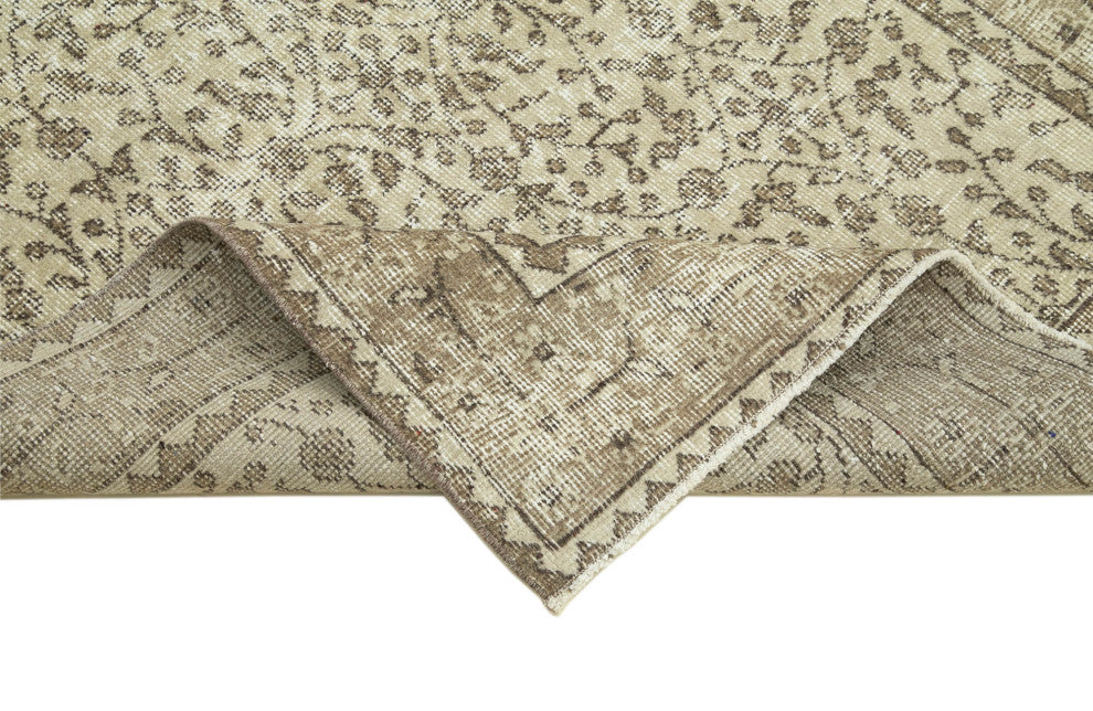 Rug N Carpet - Handmade Anatolian 3' 8" x 6' 8" Distressed Small Area Rug