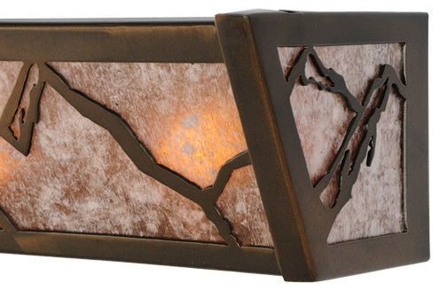 24 Long Mountain Range Vanity Light