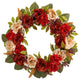 Nearly Natural W1187 30 Harvest and Peony Artificial Wreath