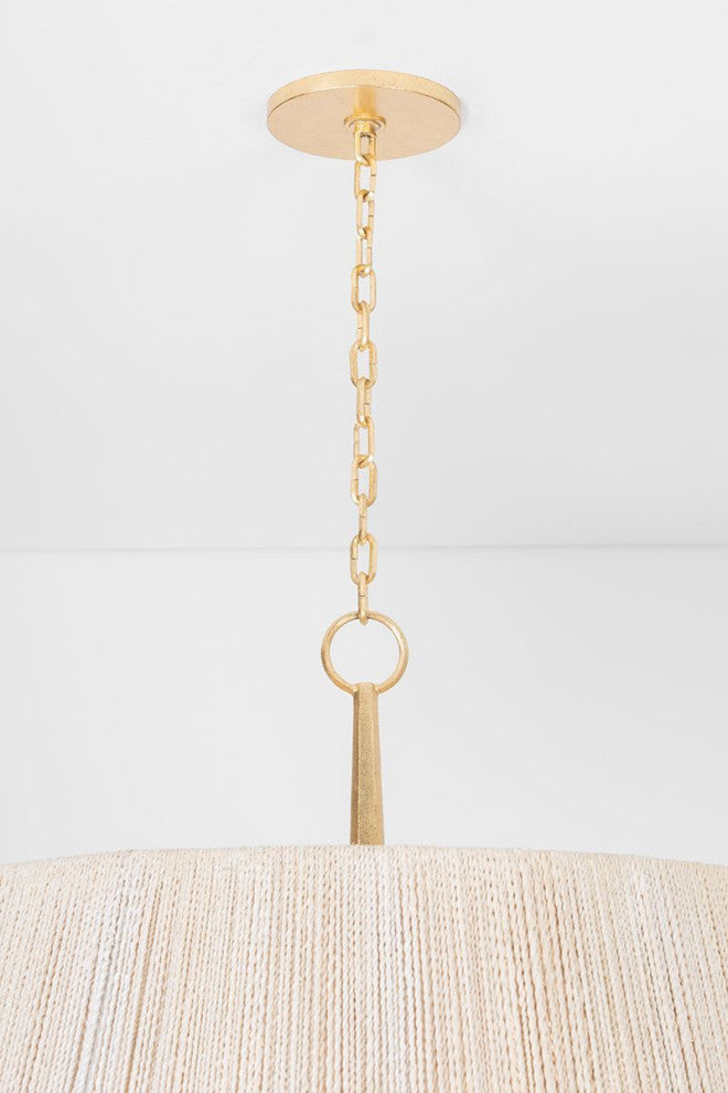 Azar Pendant, Vintage Gold Leaf