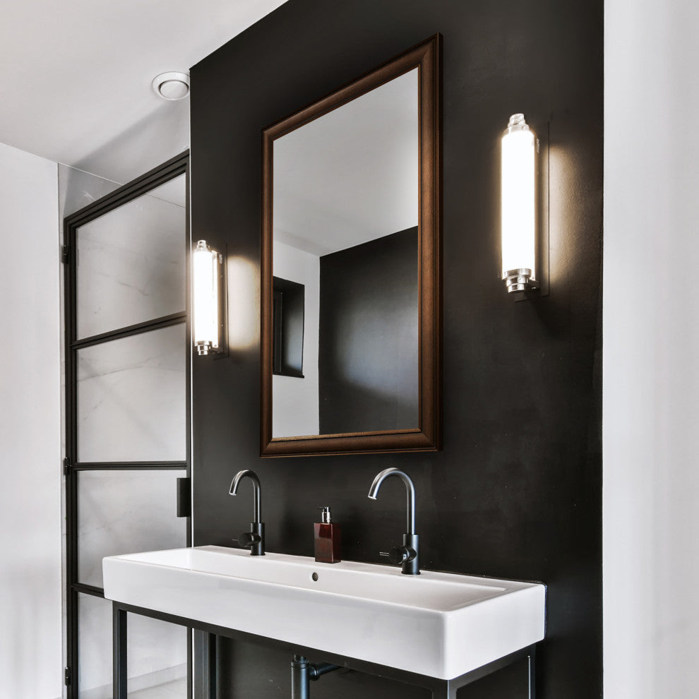 Oxfordshire Framed Wall Mirror, Bronze, 36" X 54"
