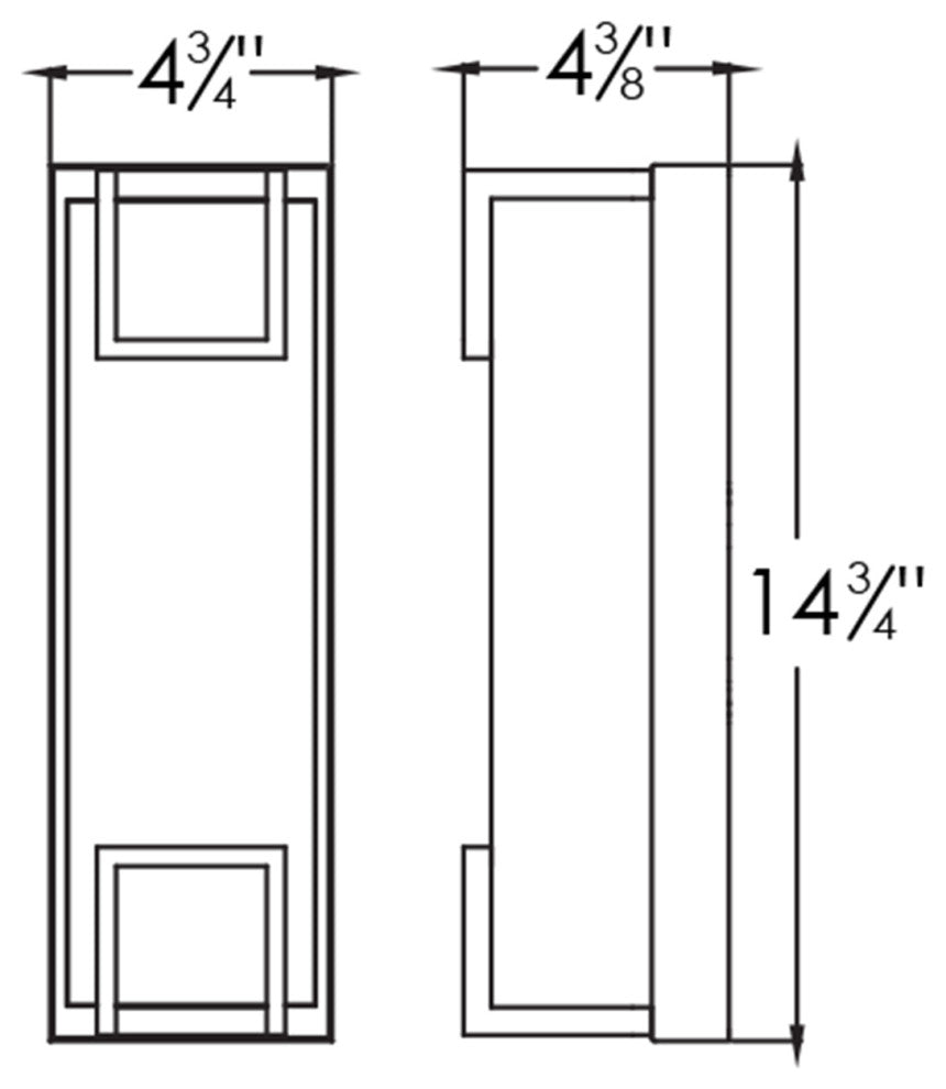 Beaumont LED Outdoor Sconce, 15", Textured Bronze
