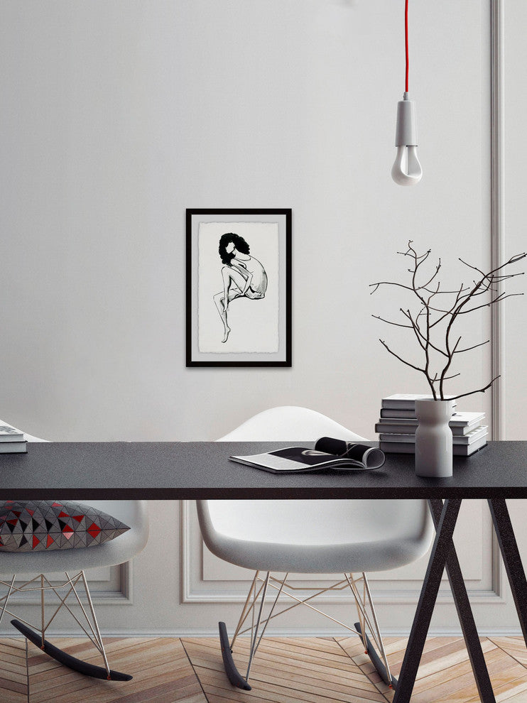 "Introvert" Framed Painting Print, 20"x30"