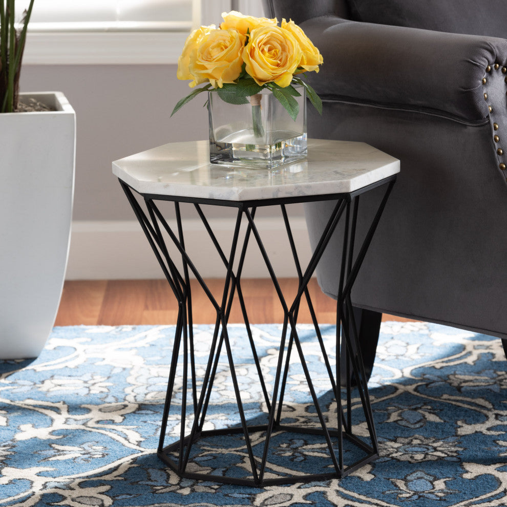 Arlen Contemporary End Table, Black