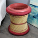 Natural Geo Handwoven Red Decorative Planter with Pot