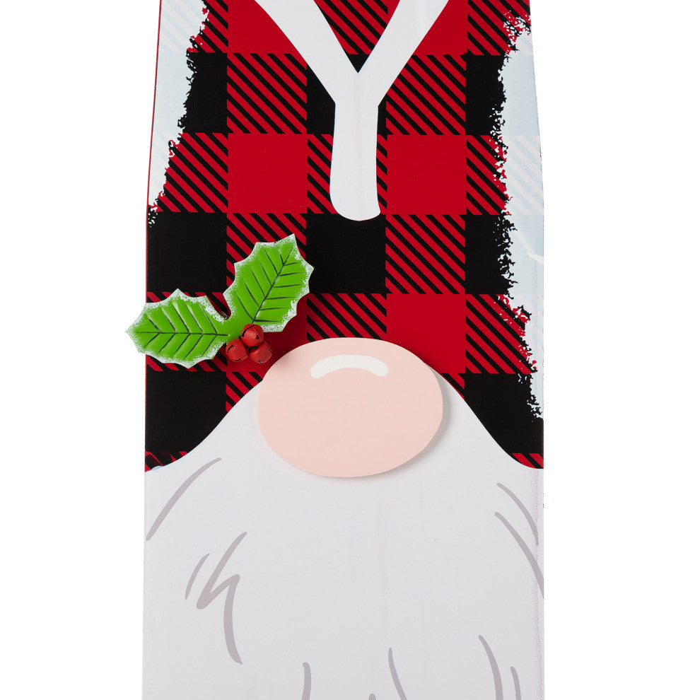 42"H Wooden Christmas Gnome Porch Sign