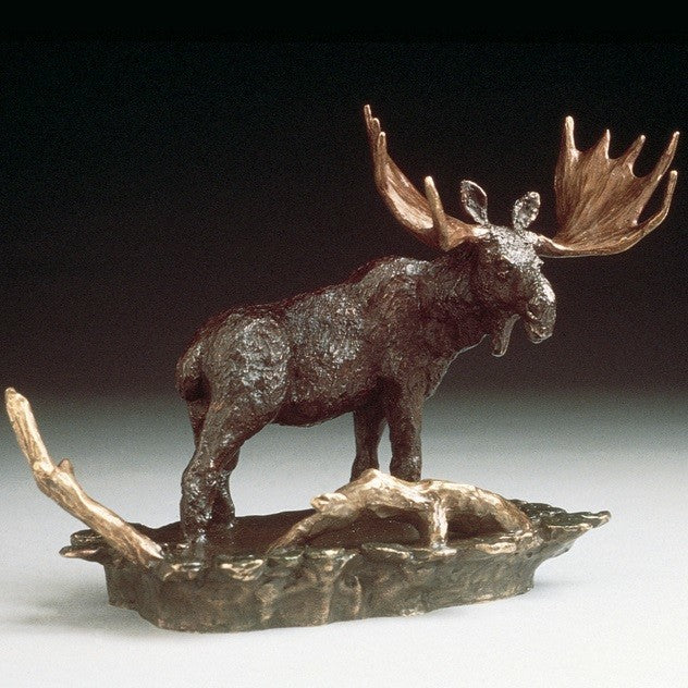 Moose Bronze Sculpture