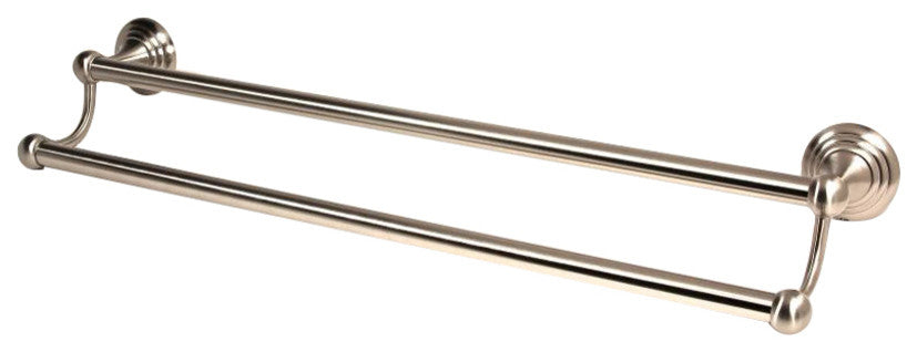 Alno Double Towel Bar in Satin Nickel