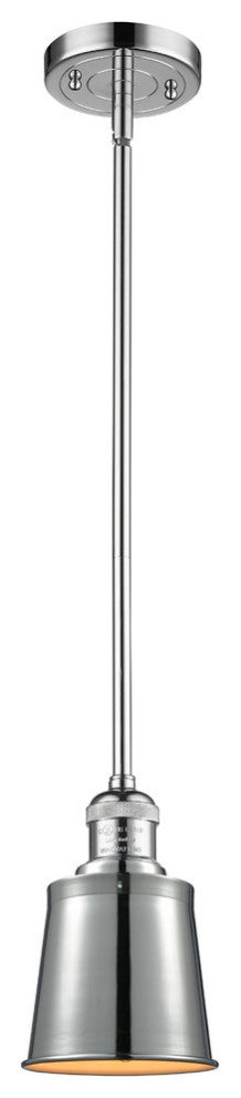 Addison 1-Light LED Mini Pendant, Polished Chrome