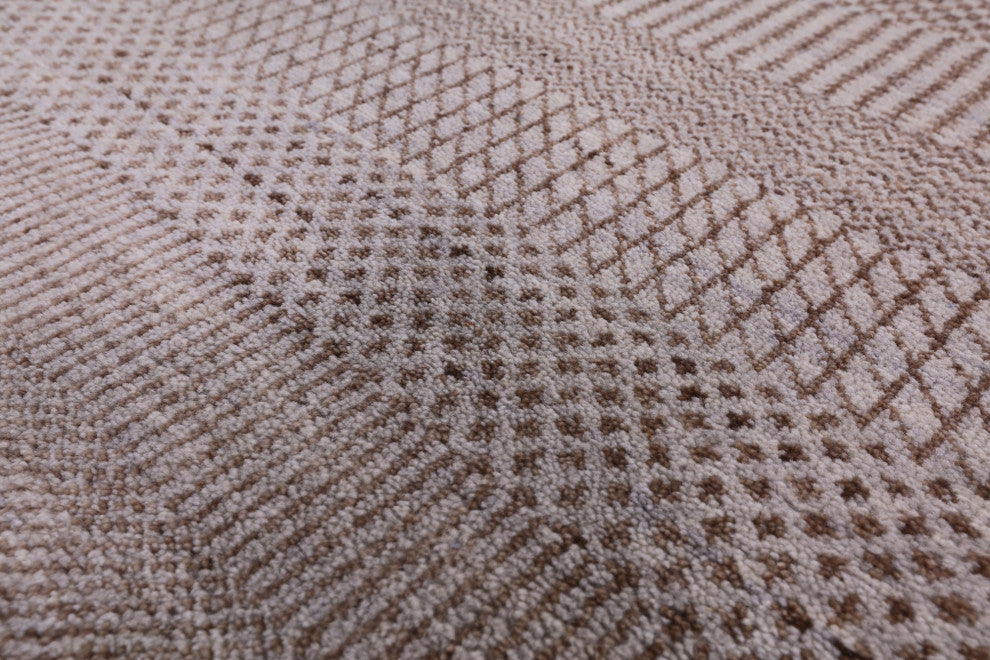 9' 1" X 11' 10" Savannah Gabbeh Hand-Knotted Wool and Silk Rug Q8434