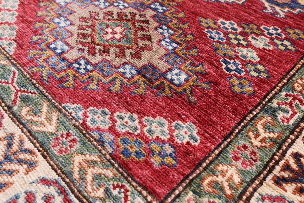 Super Kazak Hand Knotted Runner Rug 2' 9" X 8' 3" - Q12966