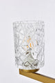 Conor 3-Light Bath Sconce, Brass With Clear Shade