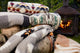 Sherpa Faux Throws 50"X60" Navajo Print Grey, Navajo Print Grey