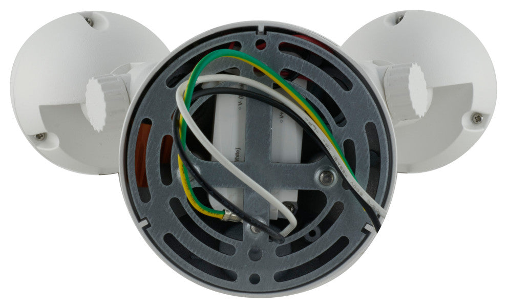 LED Security Light - Dual Head - White Finish - 3000K