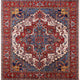 Ahgly Company Indoor Square Mid-Century Modern Area Rugs, 4' Square
