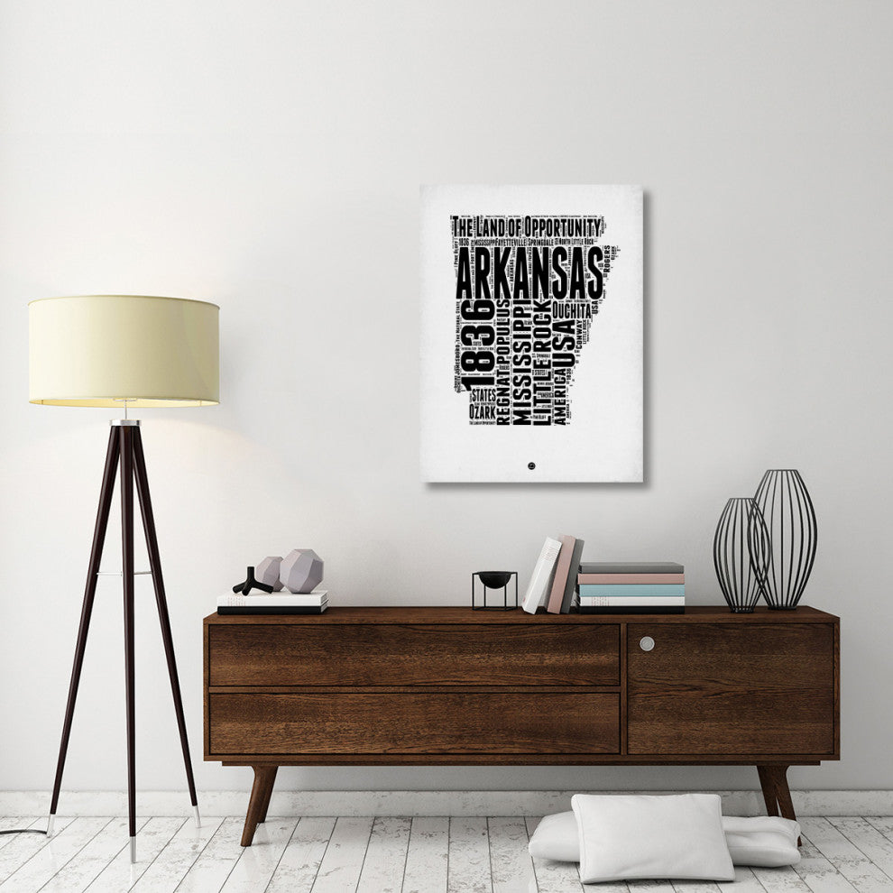 "Arkansas Word Cloud 2" Fine Art Print