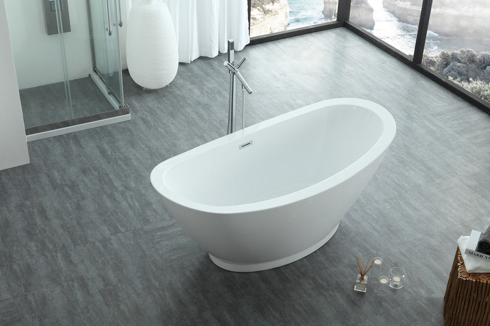 Serenity 69"x33.5" Freestanding Soaking Bathtub