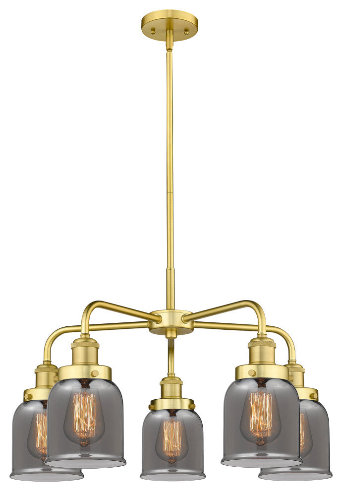 Innovations Cone 5 23" Chandelier Satin Gold
