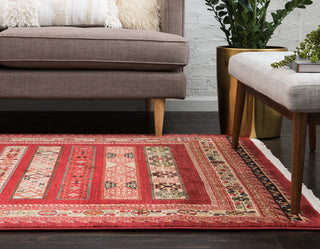 Unique Loom Rust Red Pasadena Fars 3' 3 x 5' 3 Area Rug