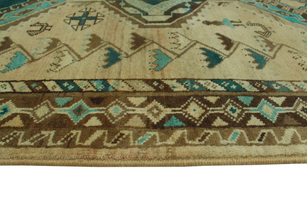 Fine Vintage Distressed Rozama Beige Rug