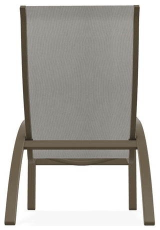 Kendall Sling Stackable Outdoor Lounge Chair, Augustine Oyster/Beachwood