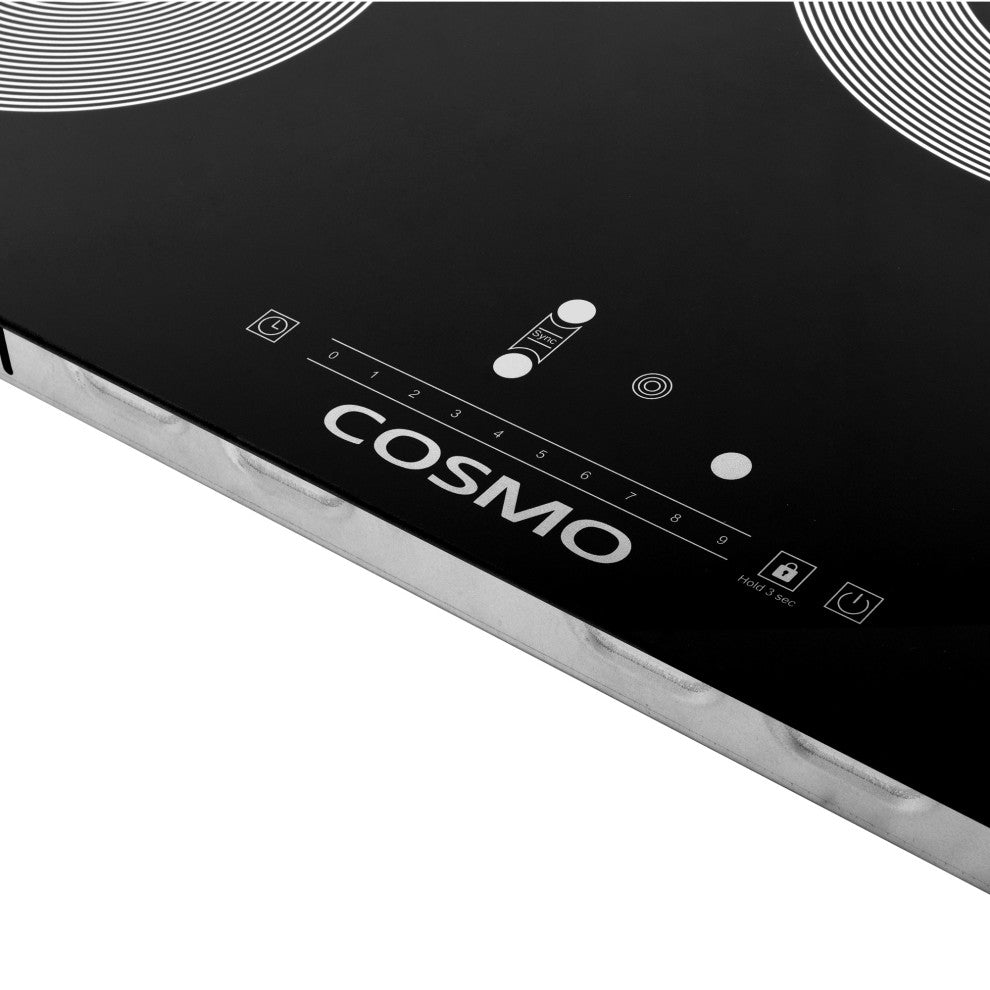 Cosmo 30 in. Electric Ceramic Glass Cooktop with 4 Burners and Touch Controls