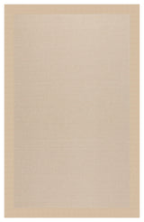 Zoe-Beach Sisal Machine Tufted Rectangle Rug, Ecru, 9'x12'