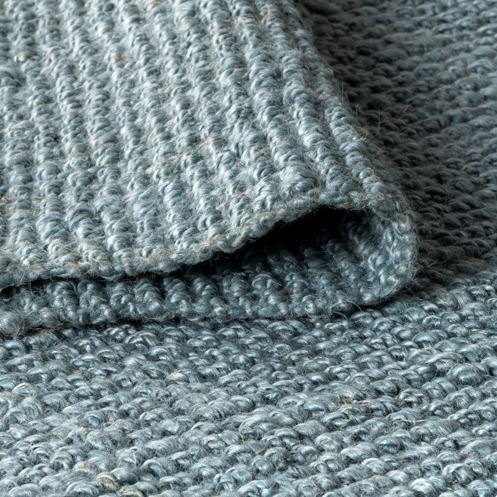 Para Hand Woven Area Rug, Blue, 2 Ft. X 12 Ft.