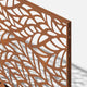 Alta Corten Steel Decorative Screen Panel, Flowleaf